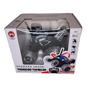 NWT Sharper Image Thunder Tumbler Remote Control 360° Spinning Car - Black